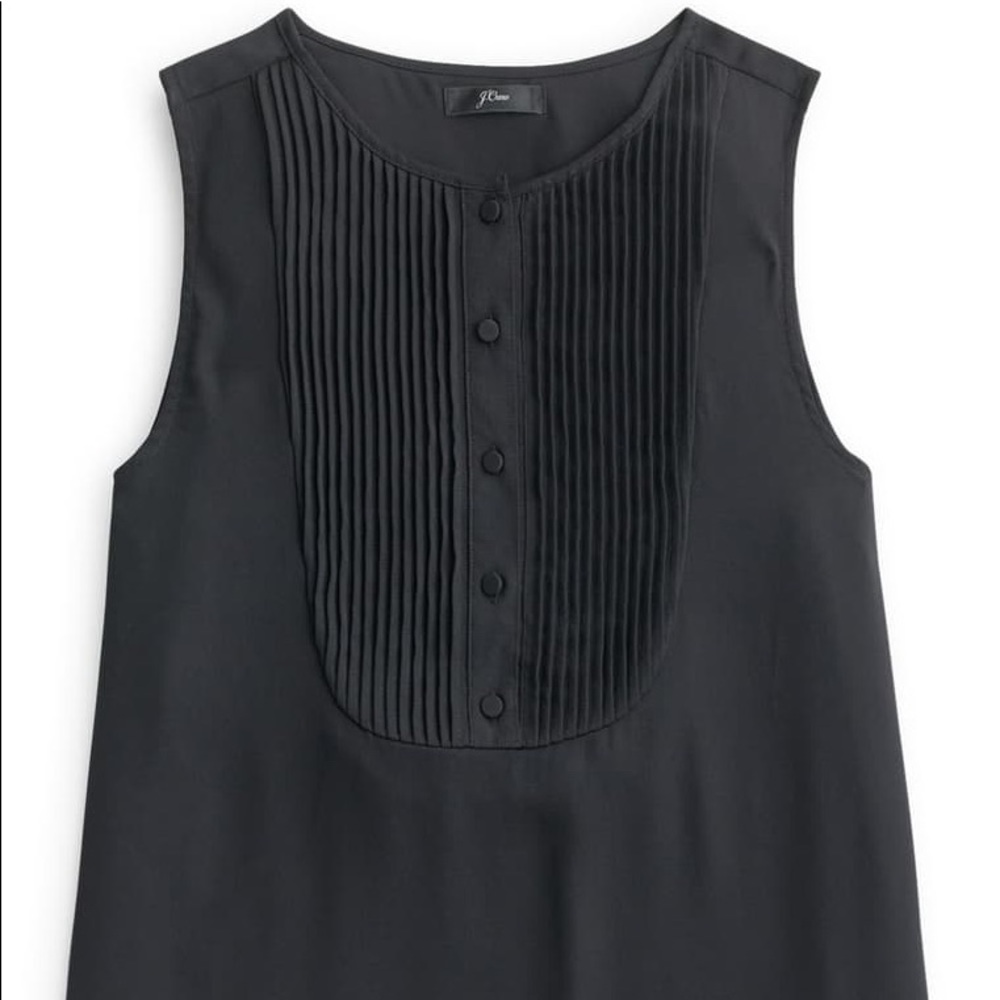 NWT J. Crew Drapey Sleeveless Tuxedo Top, Small